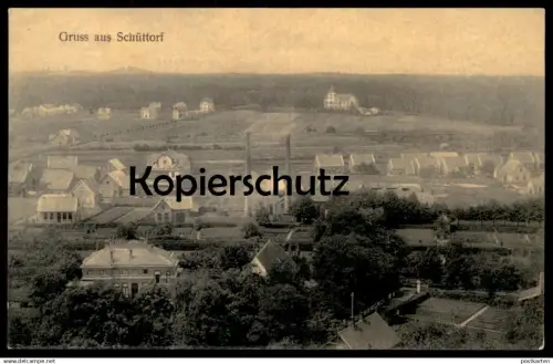 ALTE POSTKARTE GRUSS AUS SCHÜTTORF 1908 NIEDERSACHSEN PANORAMA AK Ansichtskarte postcard cpa