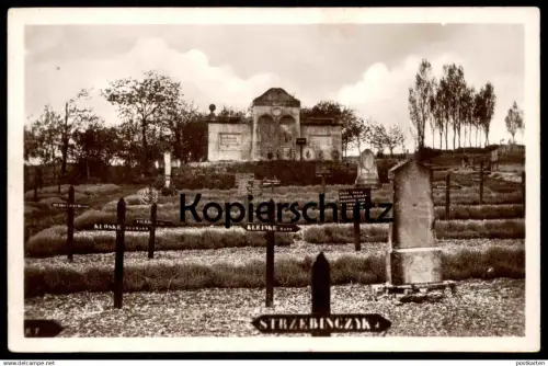 ALTE POSTKARTE BRIEULLES-SUR-MEUSE 5900 GRÄBER GEBEINHALLE CIMETIÈRE MILITAIRE ALLEMAND Friedhof cemetery cpa postcard