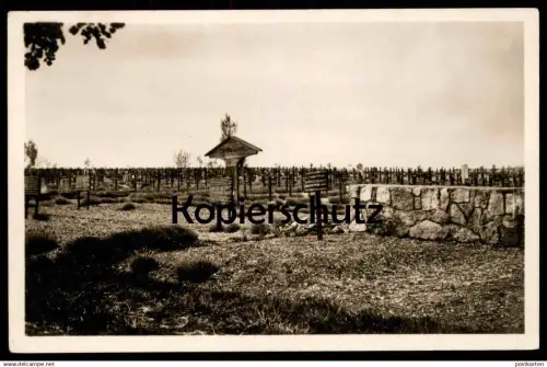 ALTE POSTKARTE BRIEULLES-SUR-MEUSE 5900 GRÄBER GEBEINHALLEN CIMETIÈRE MILITAIRE ALLEMAND Friedhof cemetery cpa postcard