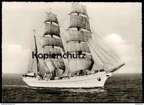 ALTE POSTKARTE KIEL SEGELSCHULSCHIFF GORCH FOCK Schulschiff Schiff Segelschiff sailing ship Ansichtskarte cpa postcard