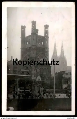 ALTE ORIGINAL FOTO POSTKARTE KÖLN RHEIN-HOTEL KÖLNER DOM PANORAMA CÖLN Photo Ansichtskarte AK cpa postcard