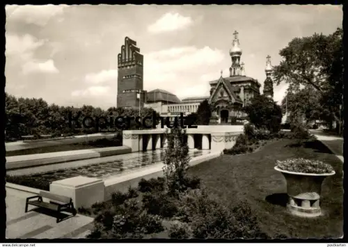 ÄLTERE POSTKARTE DARMSTADT KÜNSTLERKOLONIE RUSSISCHE KAPELLE russian chapel cpa postcard AK Ansichtskarte