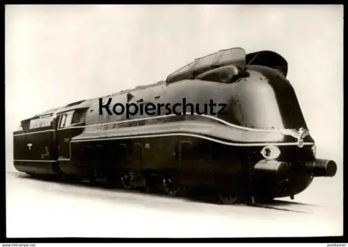 ÄLTERE POSTKARTE DEUTSCHE REICHSBAHN 19 1001 SCHNELLZUG LOKOMOTIVE DAMPFLOK locomotive à vapeur steam train postcard AK
