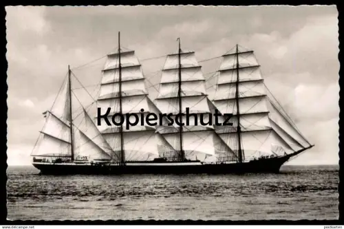 ÄLTERE POSTKARTE VIERMASTBARK PAMIR UNTER VOLLEN SEGELN BAUJAHR 1905 SEGELSCHIFF Schiff sailing ship Ansichtskarte cpa