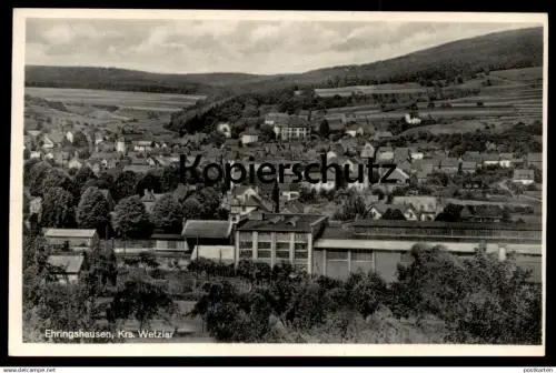 ALTE POSTKARTE EHRINGSHAUSEN KREIS WETZLAR PANORAMA TOTALANSICHT Ansichtskarte AK postcard cpa