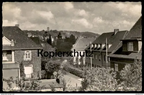 ÄLTERE POSTKARTE BIELEFELD AM OSTPARK PANORAMA Park parc Ansichtskarte postcard AK cpa