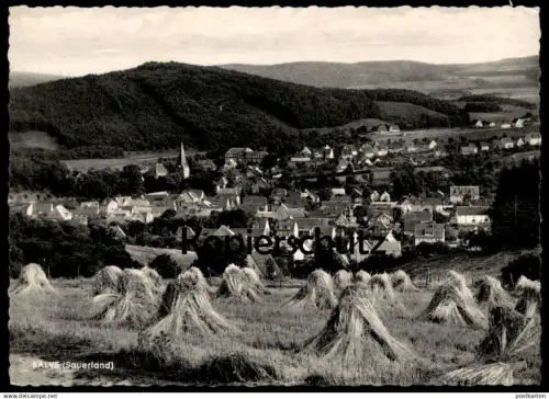 ÄLTERE POSTKARTE BALVE SAUERLAND PANORAMA TOTALANSICHT HEU hay foins Ansichtskarte AK cpa postcard
