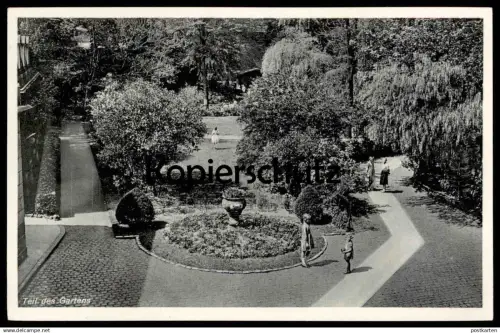 ALTE POSTKARTE KÖLN GEORGSPLATZ 10-12 HEIM UNSERER LIEBEN FRAU TEIL DES GARTENS Park garden Ansichtskarte cpa postcard