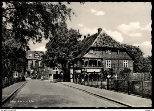 ÄLTERE POSTKARTE HITZACKER AN DER ELBE DRAWEHNER TOR ELBTALAUE Ansichtskarte AK postcard cpa