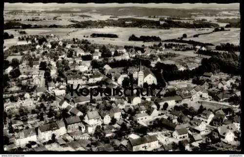 ÄLTERE POSTKARTE ASBACH WESTERWALD LUFTAUFNAHME PANORAMA Kreis Neuwied Ansichtskarte AK cpa postcard