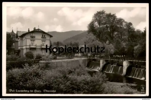 ALTE POSTKARTE BAD LAUTERBERG IM HARZ ODERWEHR WEHR FLUSS ODER AK Ansichtskarte postcard cpa