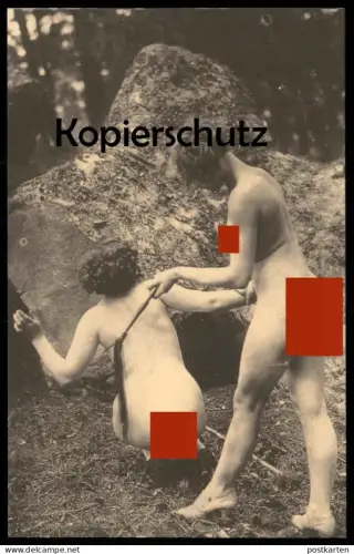 ALTE REPRO ? POSTKARTE AKT FRAUEN NACKT NATUR EROTIK eroticism nus nude breast women nudity postcard cpa Ansichtskarte