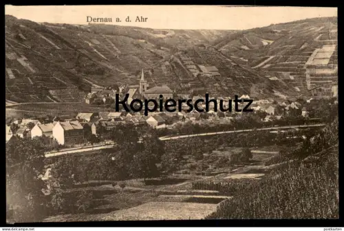 ALTE POSTKARTE DERNAU AN DER AHR PANORAMA GESAMTANSICHT GUTMANN'S KARTE RITTER Gemeinde Altenahr Ansichtskarte postcard