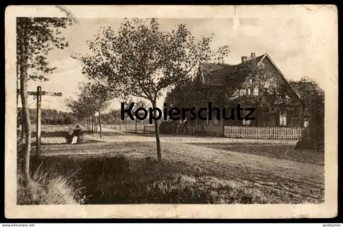 ALTE POSTKARTE LADBERGEN HÖLTER WESTFALEN ZUM HEIDEBLÜMCHEN GASTSTÄTTE INHABER G. GRAVEMEIER Ansichtskarte cpa postcard