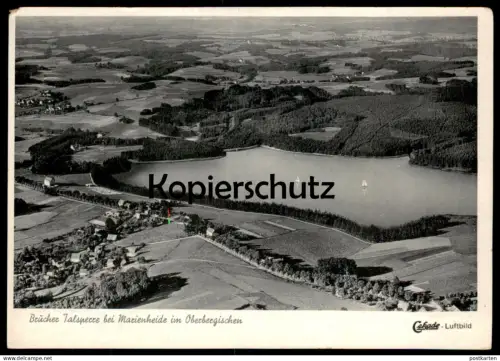 ALTE POSTKARTE MARIENHEIDE IM OBERBERGISCHEN BRÜCHER TALSPERRE FLIEGERAUFNAHME FELDPOST BELGIEN POSTES POSTERIJEN cpa AK