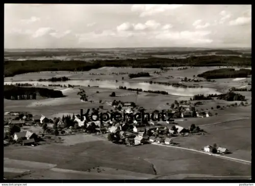 ÄLTERE POSTKARTE BEUREN IM ALLGÄU MIT BADSEE  PANORAMA TOTALANSICHT ORTSTEIL VON ISNY Ansichtskarte AK cpa postcard