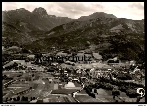 ÄLTERE POSTKARTE FEILNBACH MIT WENDELSTEIN PANORAMA TOTALANSICHT Bad Feilnbach Ansichtskarte cpa photo postcard