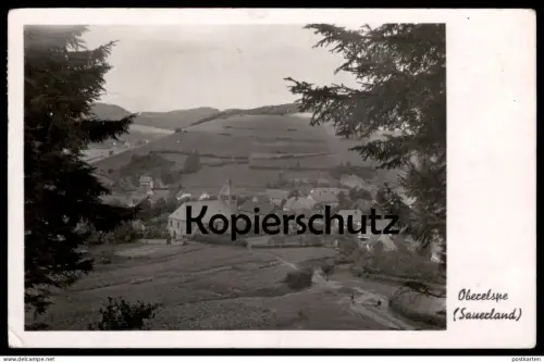 ALTE POSTKARTE OBERELSPE SAUERLAND LENNESTADT 1946 PANORAMA Ansichtskarte AK cpa postcard