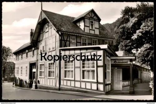 ÄLTERE POSTKARTE BAD SOODEN-ALLENDORF HOTEL RESTAURANT RACK NEUZEITLICHES HAUS CLUBZIMMER HESSEN Ansichtskarte postcard