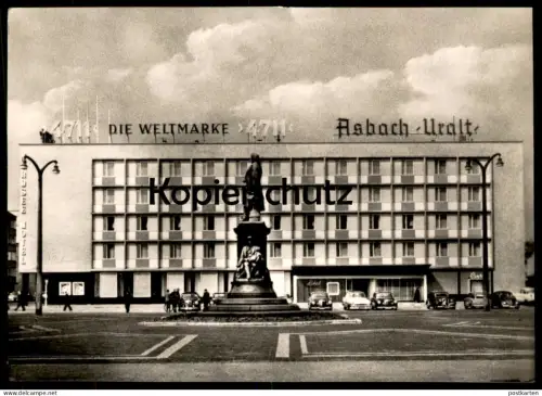 ÄLTERE POSTKARTE BREMERHAVEN NORDSEE-HOTEL NORDSEEHOTEL VW KÄFER MERCEDES 4711 DIE WELTMARKE ASBACH URALT Ansichtskarte