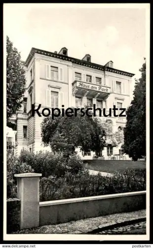 ALTE POSTKARTE BAD SCHWALBACH HAUS AM PARK UNTERTAUNUS Taunus Ansichtskarte AK cpa postcard
