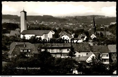 ÄLTERE POSTKARTE HEMER SUNDWIG SAUERLAND PANORAMA TOTALANSICHT Ansichtskarte AK cpa postcard