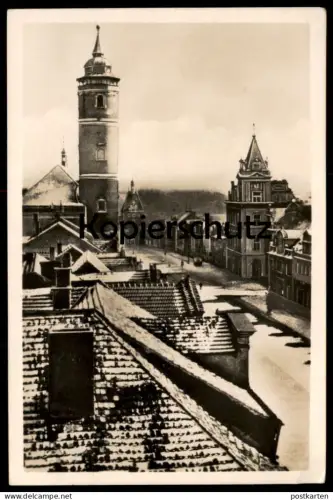 ALTE POSTKARTE DOMAZLICE NAMESTI S VEZE KLASTERA FOTO DR. V. BÖHM Czech Republic Ceska Cesko Ansichtskarte postcard cpa