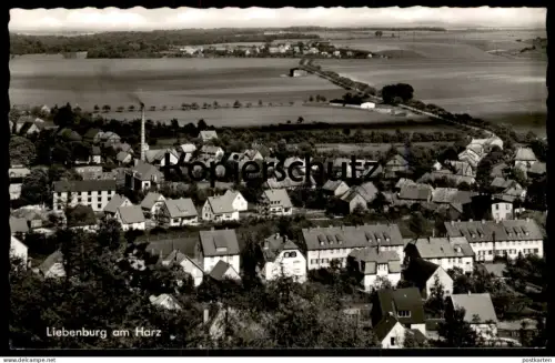 ÄLTERE POSTKARTE LIEBENBURG AM HARZ PANORAMA GESAMTANSICHT TOTALANSICHT KREIS GOSLAR Ansichtskarte cpa AK postcard