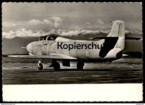 ÄLTERE POSTKARTE SCHUL- UND TRAININGSFLUGZEUGE FIAT G 80 MILITÄR-FLUGZEUGE Flugzeug military plane airplane avion cpa AK
