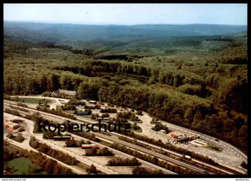 ÄLTERE POSTKARTE AUTOBAHN-RASTHAUS IM SPESSART ROHRBRUNN RASTSTÄTTE motorway highway autoroute Ansichtskarte AK postcard