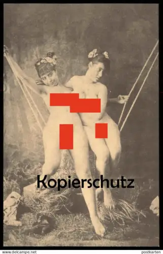 ALTE REPRO ? POSTKARTE AKT FRAUEN NACKT BRUST EROTIK eroticism nus nude breast women nudity postcard cpa Ansichtskarte