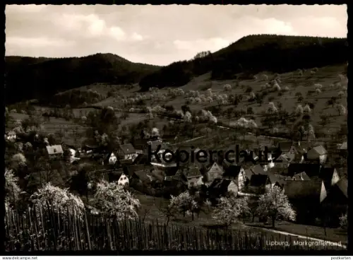 ÄLTERE POSTKARTE LIPBURG BEI BADENWEILER MARKGRÄFLERLAND GASTHAUS ZUM SCHWANEN RÜDLIN PANORAMA GESAMTANSICHT Schwarzwald