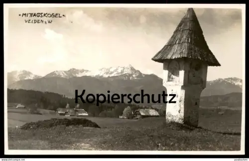 ALTE POSTKARTE VELDEN AM WÖRTHERSEE MITTAGSKOGEL BILDSTOCK Ansichtskarte AK cpa postcard