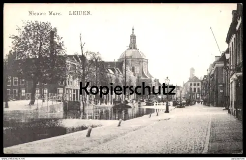 ÄLTERE REPRODUKTION REPRO POSTKARTE LEIDEN NIEUWE MARE Pays-Bas Nederland Ansichtskarte postcard cpa AK