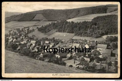 ALTE POSTKARTE ELPE SAUERLAND PANORAMA GESAMTANSICHT OLSBERG Ansichtskarte cpa AK postcard