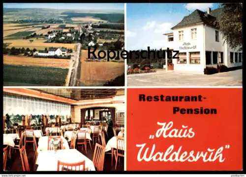 ÄLTERE POSTKARTE GAMMELSHAUSEN HUNSRÜCK PENSION WALDESRUH KARL JOSEF HARTMANN Hollnich Kastellaun Sinalco Ansichtskarte