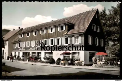 ÄLTERE POSTKARTE LUFTKURORT ENZKLÖSTERLE BEI BAD WILDBAD HOTEL CAFÉ HIRSCH WILLY MAST SCHWARZWALD black forest AK cpa