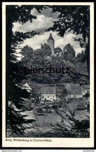 ALTE POSTKARTE BURG WILDENBURG BEI CROTTORF FRIESENHAGEN Kirchen Sieg Krottorf castle chateau Ansichtskarte cpa postcard