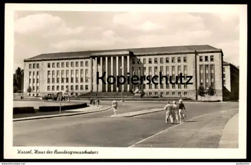 ALTE POSTKARTE KASSEL HAUS DES BUNDESGRENZSCHUTZES BUNDESGRENZSCHUTZ Grenzschutz Bund Behörde Ansichtskarte cpa postcard