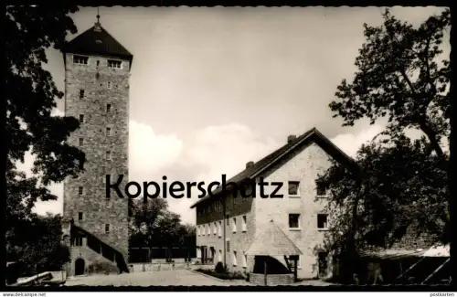 ÄLTERE POSTKARTE HEPPENHEIM BERGSTRASSE JUGENDHERBERGE STARKENBURG Brunnen Ansichtskarte AK cpa postcard