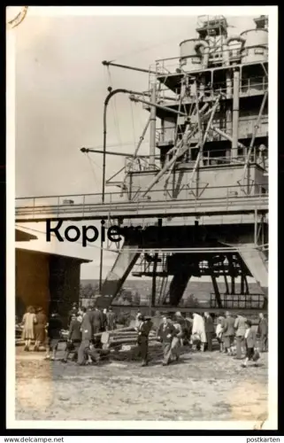 ALTE FOTO POSTKARTE KREMS AN DER DONAU ELEVATOR IM KREMSER HAFEN 1946 Niederösterreich Österreich postcard cpa photo