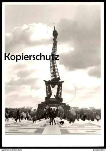 ÄLTERE POSTKARTE PARIS 1964 POL BURY CINÉTISATION LA TOUR EIFFEL EIFFELTURM FRANCE Frankreich cpa postcard AK