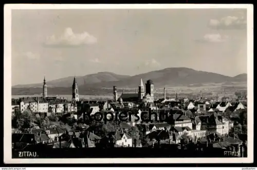 ALTE POSTKARTE ZITTAU PANORAMA TOTALANSICHT 1939 Oberlausitz Sachsen Ansichtskarte AK cpa postcard