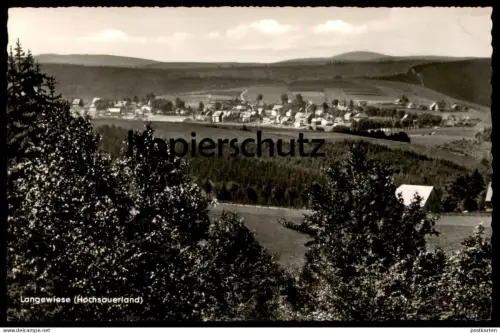 ÄLTERE POSTKARTE LANGEWIESE HOCHSAUERLAND GASTHOF PENSION GILSBACH PANORAMA Winterberg Sauerland AK Ansichtskarte cpa