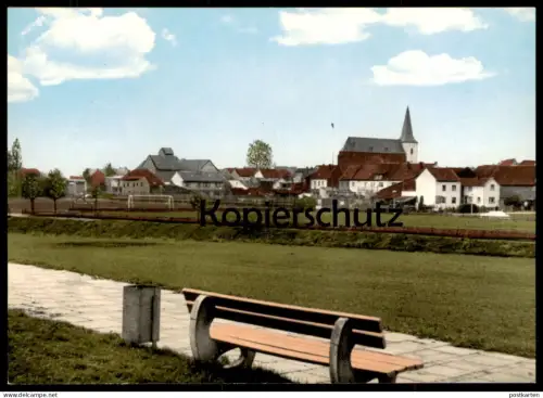 ÄLTERE POSTKARTE MECKENHEIM BANK BUCHDRUCKEREI JOH. METZINGER PAPIER-SCHREIBWAREN BÜROBEDARF RHEINLAND Ansichtskarte