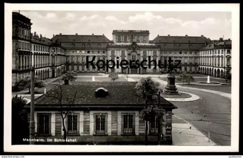 ALTE POSTKARTE MANNHEIM IM SCHLOSSHOF SCHLOSS castle chateau Ansichtskarte AK postcard cpa