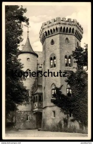 ALTE POSTKARTE MEININGEN IN THÜRINGEN SCHLOSS LANDSBERG 1936 Ansichtskarte AK cpa chateau castle chateau