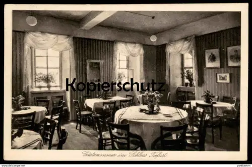 ALTE POSTKARTE WEIMAR GÄSTEZIMMER IM TIEFURTER SCHLOSS TIEFURT 1942 castle chateau Ansichtskarte AK postcard cpa