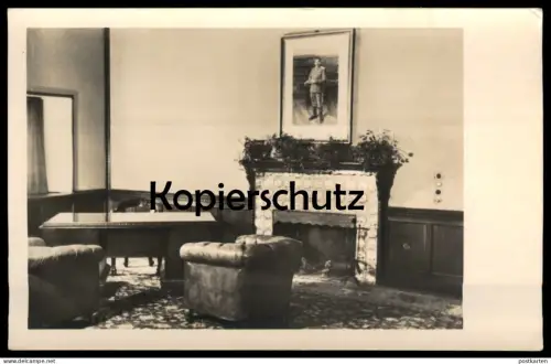 ALTE POSTKARTE POTSDAM CECILIENHOF HISTORISCHE STÄTTE DES POTSDAMER ABKOMMENS ARBEITSZIMMER STALINS PORTRÄT STALIN cpa