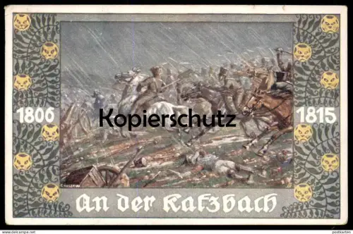 ALTE POSTKARTE AN DER KATZBACH SCHLESIEN SCHLACHT KRIEG 1806 - 1815 Soldaten Soldat Ansichtskarte AK postcard cpa